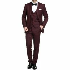 Billtornade Costume 3 pièces Couleur Rouge