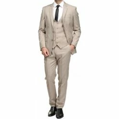 Billtornade Costume 3 pièces Couleur Beige